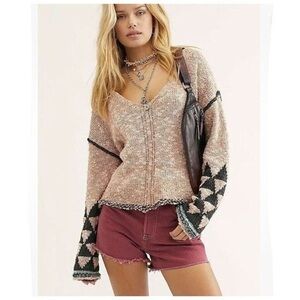 Free People Rose Water Jackson Pull Over
